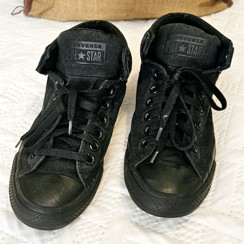 Converse All Star Chuck Taylor Hi Upper Triple Black Sneakers Mens